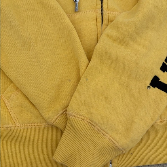 Missouri Tigers - Mizzou Women’s Yellow Hoodie Zip Up with Sequined Tiger Small - Picture 7 of 12